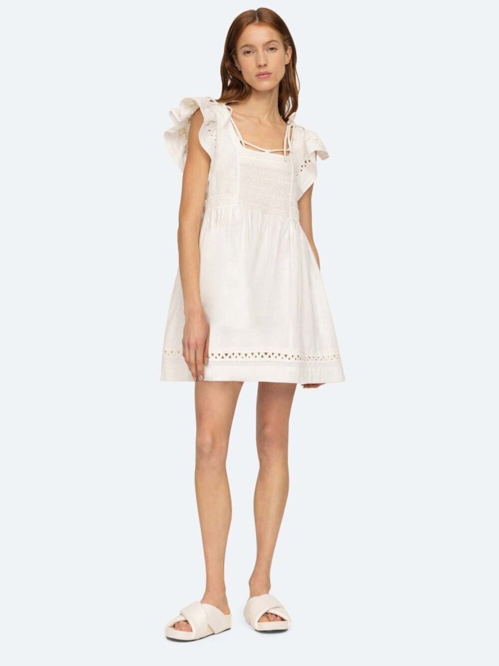 Sea New York "Willa" Dress in Ivory, size Medium.